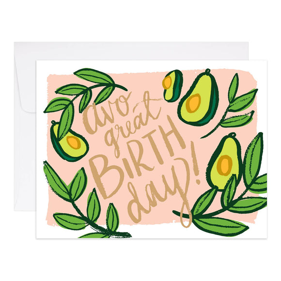 Avocado Birthday -9th Letter Press