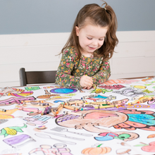  Thanksgiving Coloring Tablecloth - Creative Crayons Workshop