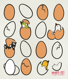  Eggs and Hatchlings Swedish Cloth - Wet-it!