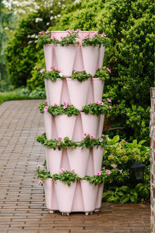  5 Tier GreenStalk Original Vertical Planter | Cherry Blossom (Basket Weave Texture)