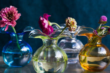  Hibiscus Glass Bud Vase
