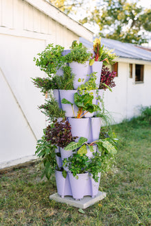  5 Tier GreenStalk Original Vertical Planter | Lilac (Basic Texture)