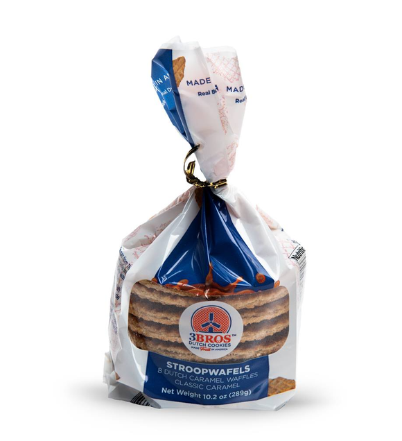 8-Pack Stroopwafels Classic Caramel - 3Bros