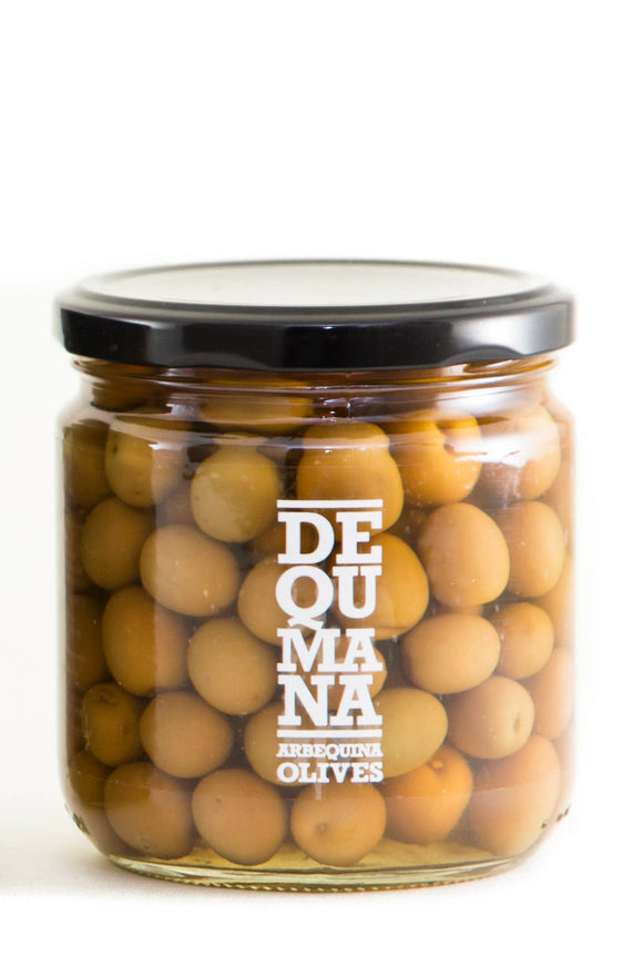 Dequmana Arbequina Olives - 12 oz - Matiz España