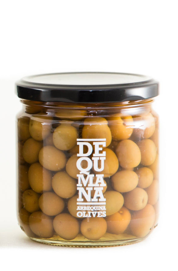 Dequmana Arbequina Olives - 12 oz - Matiz España