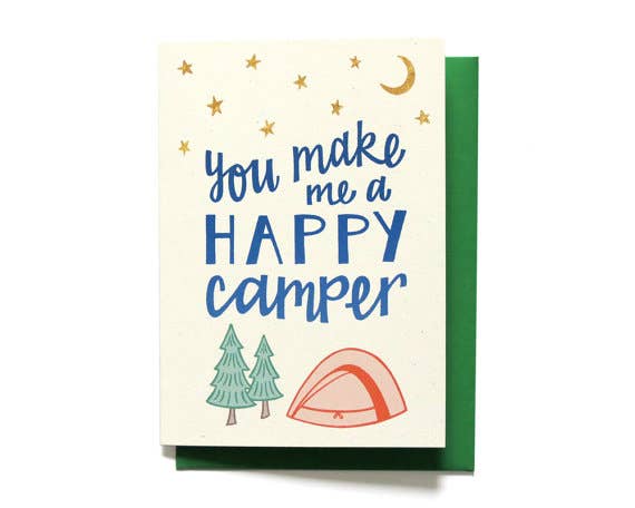 Love Card - Happy Camper - Hennel Paper Co