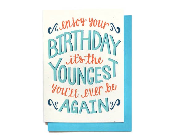 Youngest Birthday Card - Hennel Paper Co