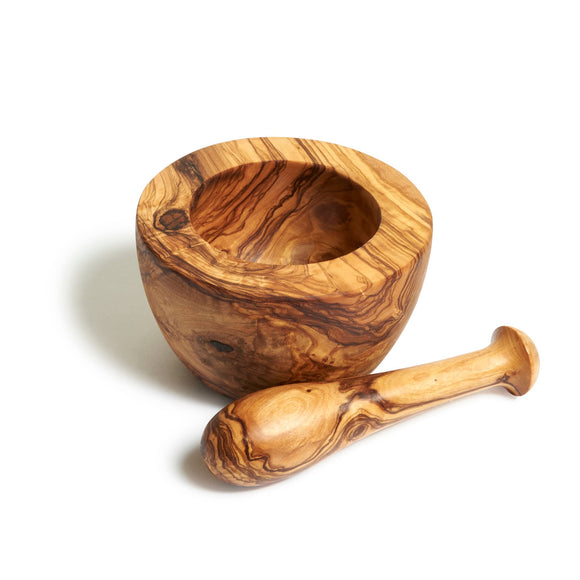 Classic Mortar & Pestle - Natural OliveWood