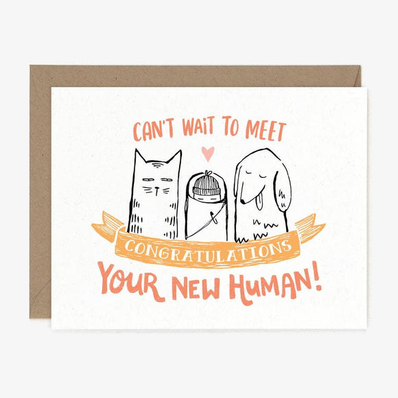 New Human Baby Card - Paper Pony Co.