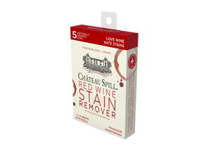 Chateau Spill Red Wine Stain Remover - Case of 5-Pack Wipes - The Hate Stains Co.