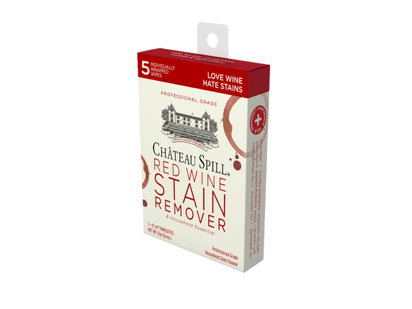 Chateau Spill Red Wine Stain Remover - Case of 5-Pack Wipes - The Hate Stains Co.