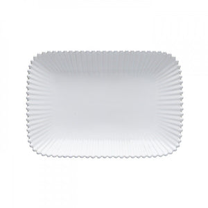 WHITE PEARL RECTANGULAR PLATTER 12 INCH