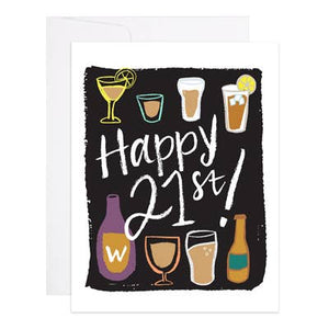 Happy 21st Birthday - 9th Letter Press