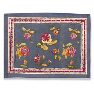 Couleur Nature - Pansy Red & Grey Placemat