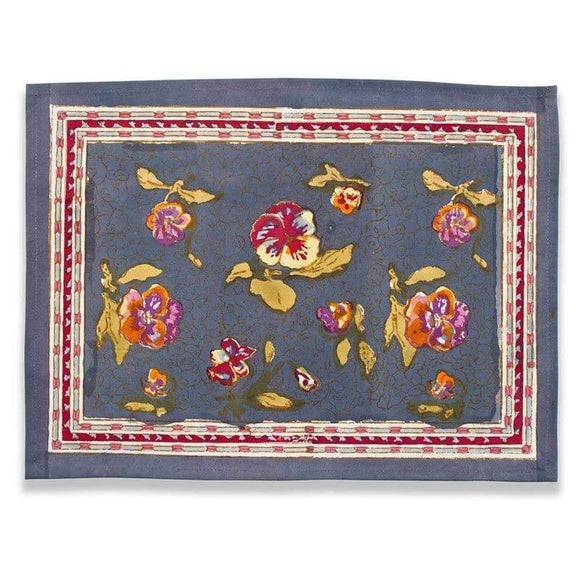 Couleur Nature - Pansy Red & Grey Placemat