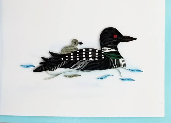 Loon Card - Iconic Quilling