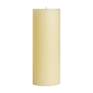 Mole Hollow Candles - 3" x 9" Unscented Pillar Candle - Off White