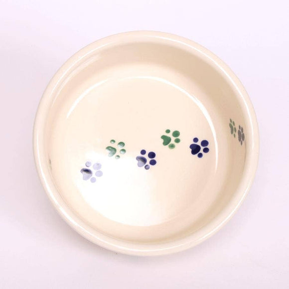 Cool Walking Paws Large Pet Bowl - Emerson Creek Pottery