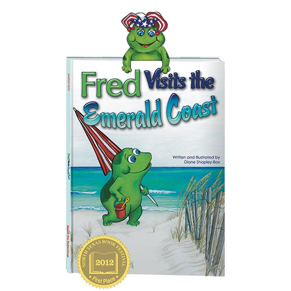 Apple Pie Publishing - Fred Visits the Emerald Coast Book - Aubergine 