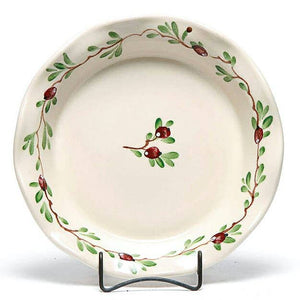 Cranberry - Frilly Pie Plate - Emerson Creek Pottery