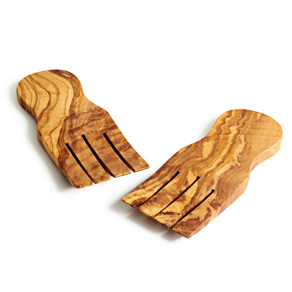 Serving Hands - Natural OliveWood