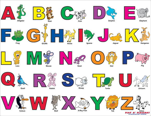 Letters - Play N' Placemat - American Products Group, Inc