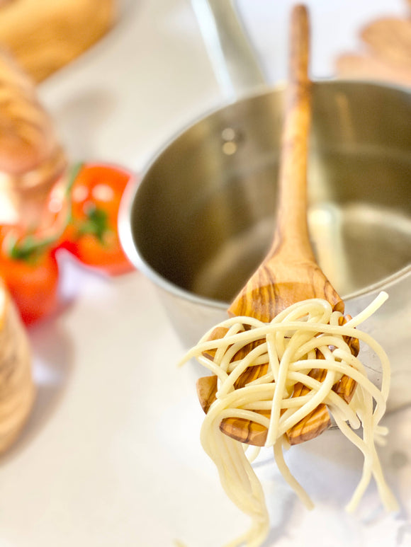 Spaghetti Spoon - Natural OliveWood