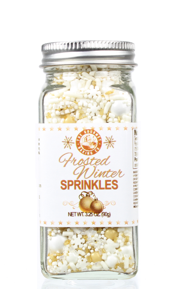 Frosted Winter Whimsical Sprinkle Blend 3.25 Oz. - The Gourmet Baking Co.