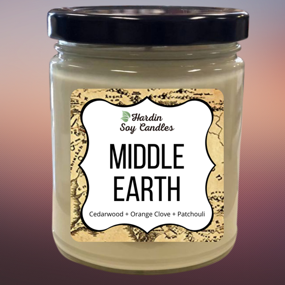 Middle Earth Soy Candle  - Hardin Soy Candles/Book Rack Peoria