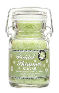 Peridot Shimmer Sugar 7.6 Oz. - The Gourmet Baking Co.