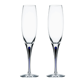 Intermezzo Blue Love and Happiness Champagne Flutes (pair)