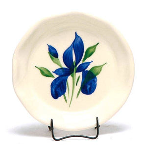 Field of Iris Oil Dipping Dish/Coaster - Emerson Creek Pottery