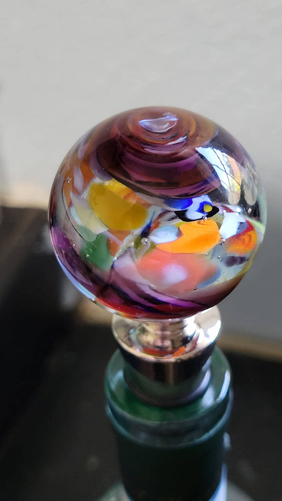 Style 2 - Murano Glass Bottle Stopper Made in Italy - Rita's of California