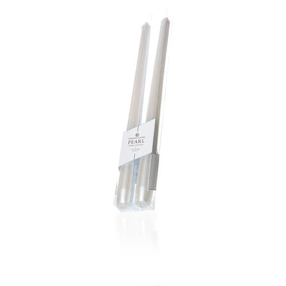 Pearl Tapers pair - Colonial Candle