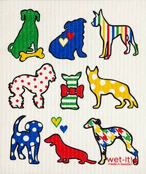 Dog Lover Multi Swedish Cloth - Wet-it!