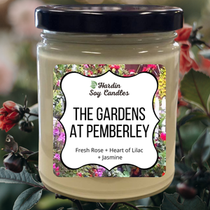 The Gardens at Pemberley Soy Candle  - Hardin Soy Candles/Book Rack Peoria