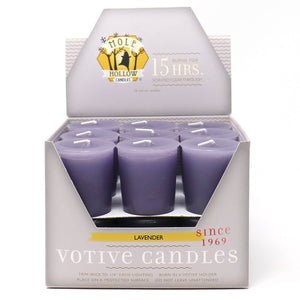 Lavender Scented Votive Candles - Mole Hollow Candles