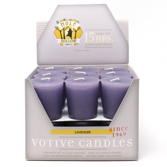 Lavender Scented Votive Candles - Mole Hollow Candles