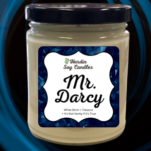 Mr. Darcy Soy Candle  - Hardin Soy Candles/Book Rack Peoria