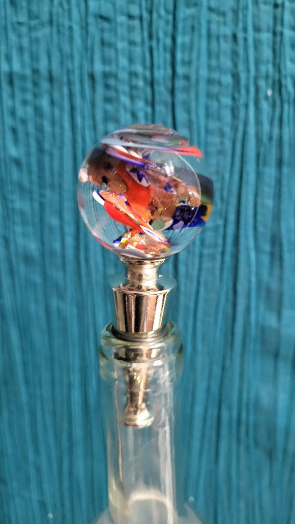 Style 6 - Murano Glass Bottle Stopper Made in Italy - Rita's of California