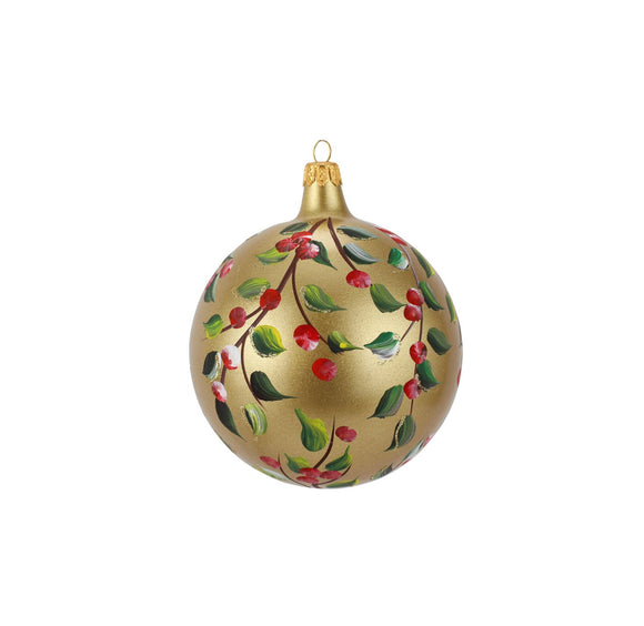 ORNAMENT - CRANBERRY GLASS