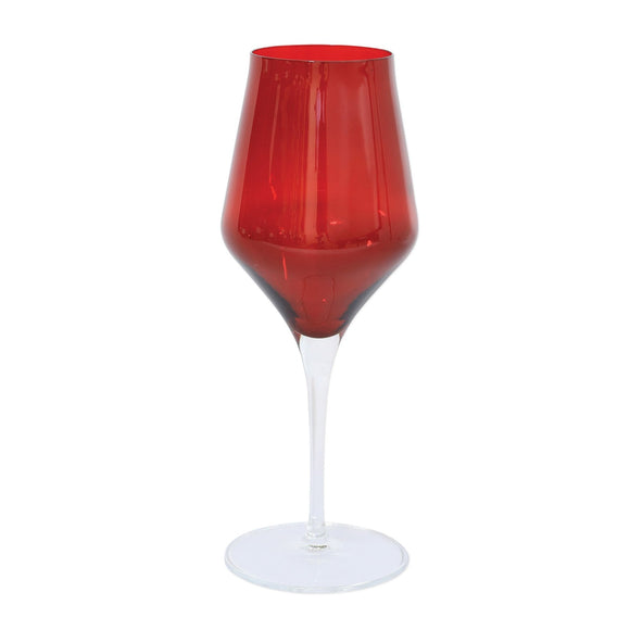 Water Glass - Contessa Red