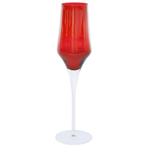 Champagne Glass - Contessa Red