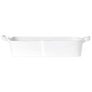 LASTRA WHITE RECTANGULAR BAKER