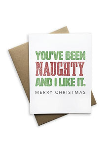 You've Been Naughty Notecard