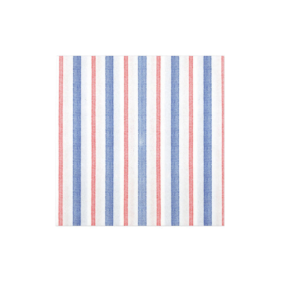 AMERICANA STRIPE PAPERSOFT DINNER NAPKINS, PACK OF 20