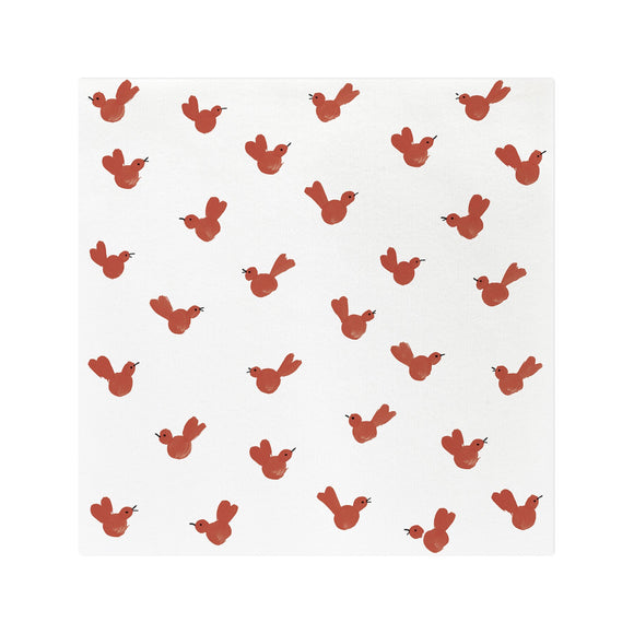 RED BIRD Dinner Papersoft Napkins - Pack of 20