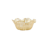 GOLD FLOWER SMALL BOWL - Rufolo Glass