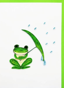 Frog with Umbrella - Iconic Quilling