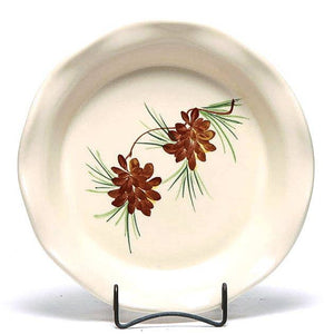 Pinecone - Frilly Pie Plate - Emerson Creek Pottery